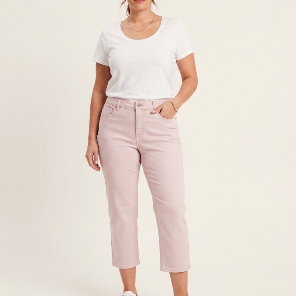 Jones New York Madison Women’s Capris – Soft Pink Size 8 Coastal Grandma Spring